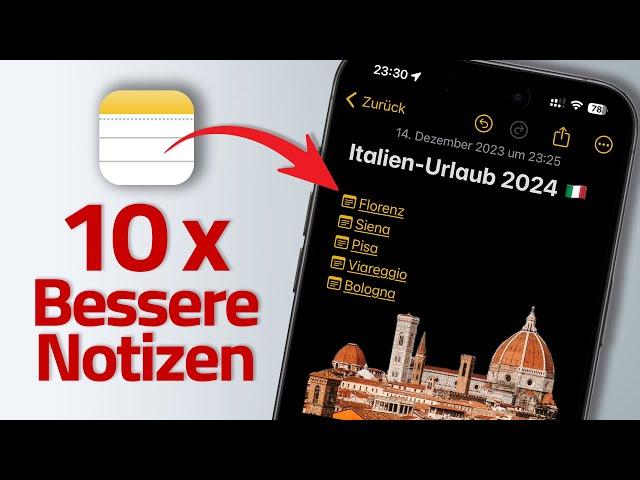 iOS 17: Apple Notizen für iPhone - 10 Funktionen, die du kennen musst