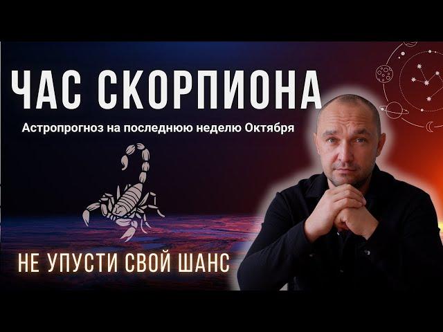 ️ СОЛНЦЕ в СКОРПИОНЕ | АСТРОПРОНГОЗ на последнюю неделю Октября | Гороскоп на 21 - 27 Октября