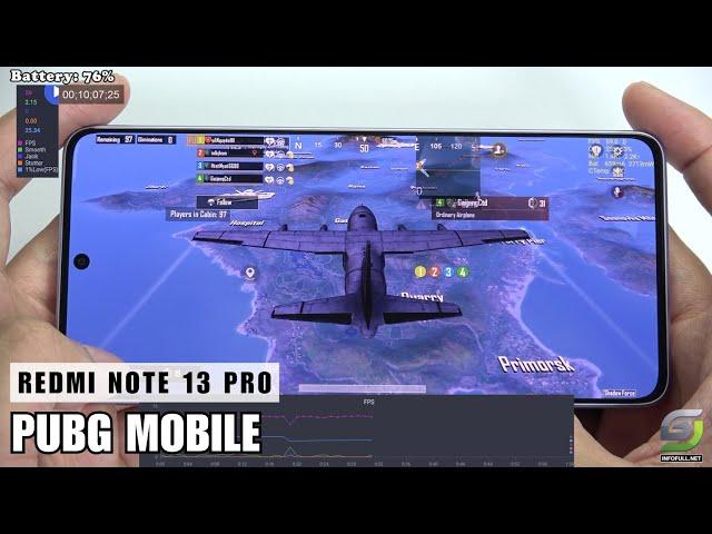 Xiaomi Redmi Note 13 Pro test game PUBG | Snapdragon 7s Gen 2