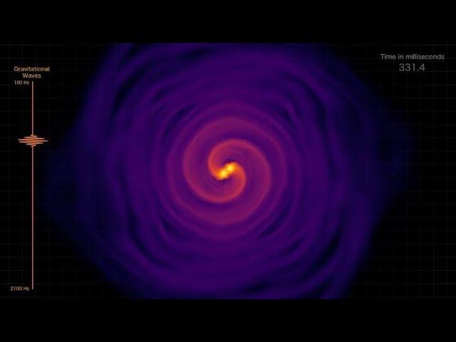 Neutron Star Merger Simulation with Gravitational Wave Audio