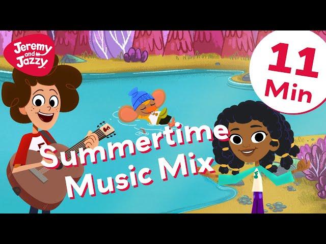 Summertime Music Mix ️ Kids Songs  Jeremy and Jazzy