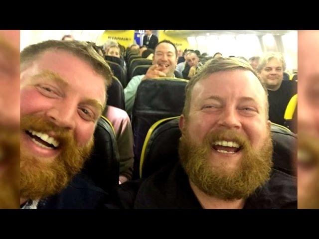 Man Randomly Finds Doppelganger Sitting Next to Him on Plane