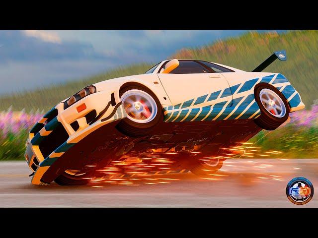 Satisfying Rollover Crashes #50 - BeamNG.drive CRAZY DRIVERS