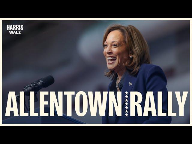 VP Kamala Harris Delivers Remarks at Allentown, PA Rally | VERTICAL