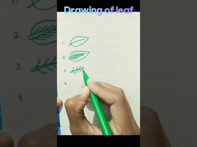 leaf drawing #creative #art #youtubeshorts #viral #shortvideo #funwithart