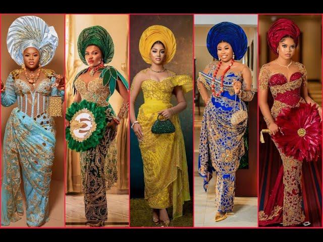 Newest George Styles For Ladies | George Styles For Gown | 2023 George Lace Styles For Igbo Brides