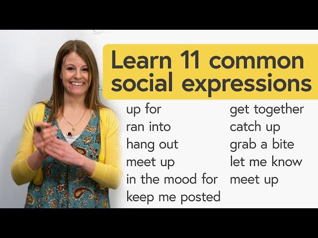 Easy English Conversation: 11 Common Social Expressions