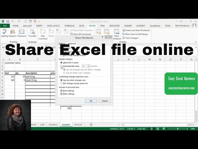 Share Excel File online