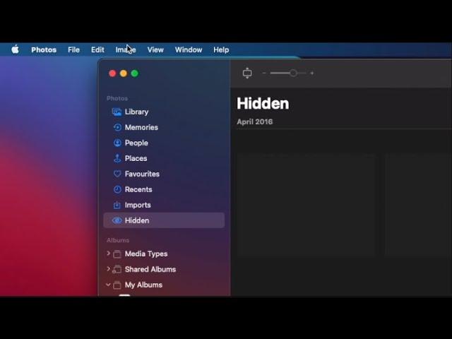 How to Hide Pictures in Photos at a Hidden Album on macOS Big Sur