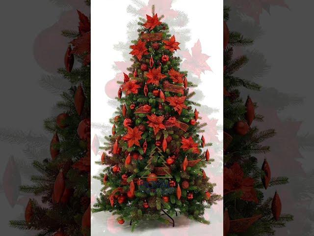 Royal Christmas - Decoration Set Artificial Christmas Tree - Red - 02