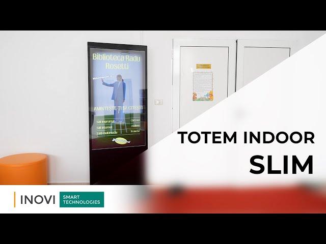 Totem interior, Proiect Biblioteca "Radu Rosseti" Onesti, INOVI Smart Technologies