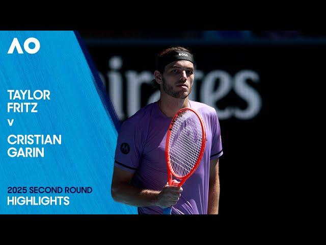 Taylor Fritz v Cristian Garin Highlights | Australian Open 2025 Second Round