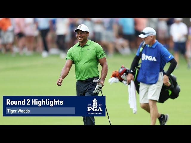 Tiger Woods Shoots One-Under 69 | Round 2 | PGA Championship | 2022