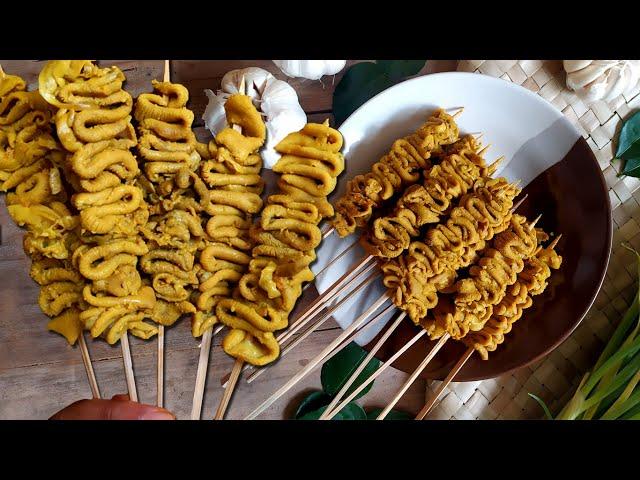 Membuat Sate Usus Yang Enak & Bumbu Meresap