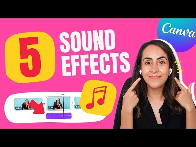 How to Insert SOUND EFFECTS to Videos (and How to Find them) - Canva Tutorial