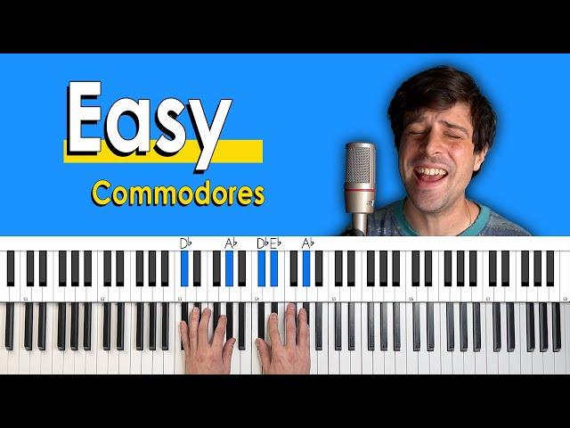 How To Play "Easy" by Commodores [Piano Tutorial/Chords for Singing]