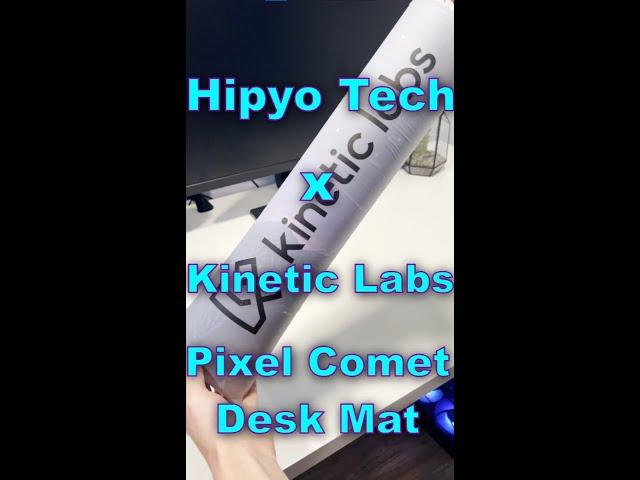 Checking out the Hipyo Tech x Kinetic Labs Pixel Comet deskmat! #shorts