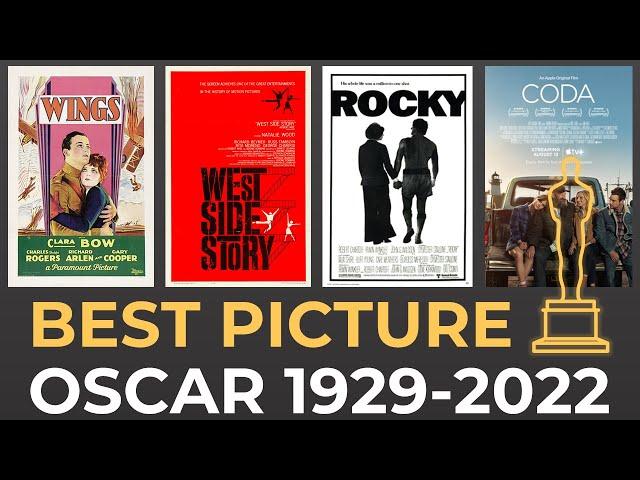 Guess ALL OSCAR BEST PICTURE WINNERS 1929-2022 | MOVIE QUIZ