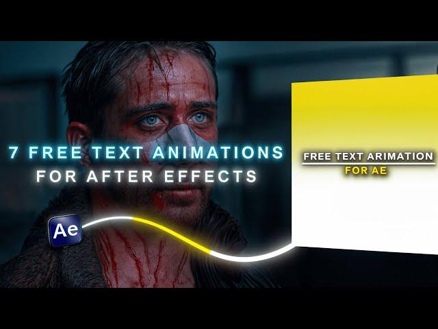 7 Free Text Animations Pack - For After Effects