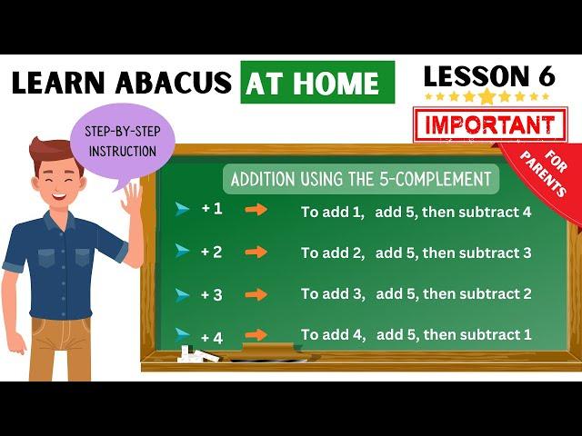 Learn Abacus At Home #8 :  Addition Using the 5-Complement