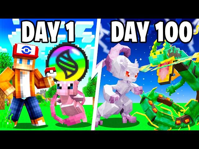 I Spent 100 Days as a MEGA TRAINER in Pokémon Minecraft Against my Rival! (Duos Cobblemon)