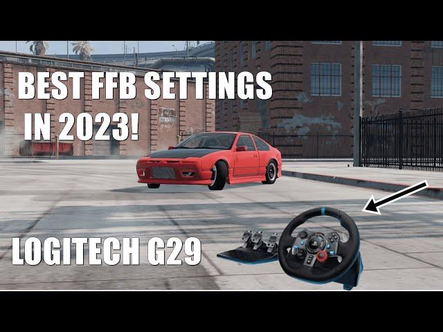 "BEST" Force Feedback Settings for Beamng in 2023! Logitech G29 (WORKS FOR ALL STEERING WHEELS!)