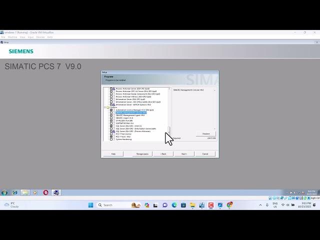 the Installation of Siemens DCS Software -- PCS 7 V9.0