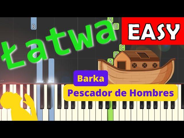  Barka - Piano Tutorial (łatwa wersja)  NUTY W OPISIE 