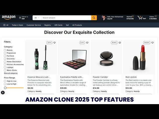 Amazon Clone 2025: Build with Next.js 15 & React 19 | Project Overview