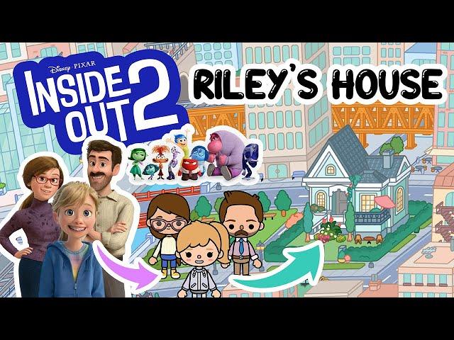 INSIDE OUT 2 RILEY's Family House Teen Bedroom Disney Pixar TOCA BOCA House Ideas