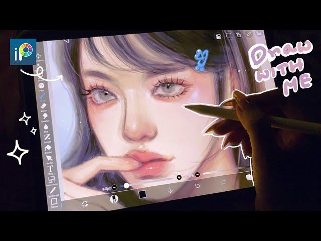 Draw with me Portrait painting process in ibisPaintx #ibispaintx