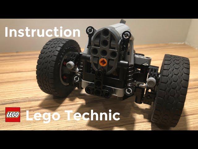 Lego Technic front axle instruction. Лего Техник передний мост инструкция.