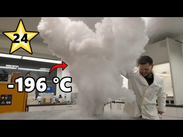 Finale: Experiments with Liquid NITROGEN (-196 °C COLD) [𝟰𝗞] | JJChemistry