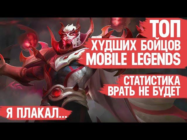 ТОП ХУДШИХ Бойцов Mobile Legends \ Согласно Официальной Статистике \ МЕТА нам врёт!