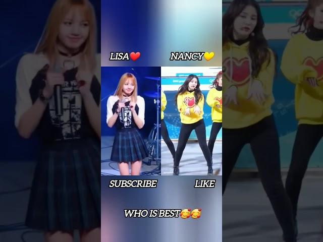 LisaBlankpink  Vs  NancyMomoland #viral #shorts #shortex world #lisa #nancy