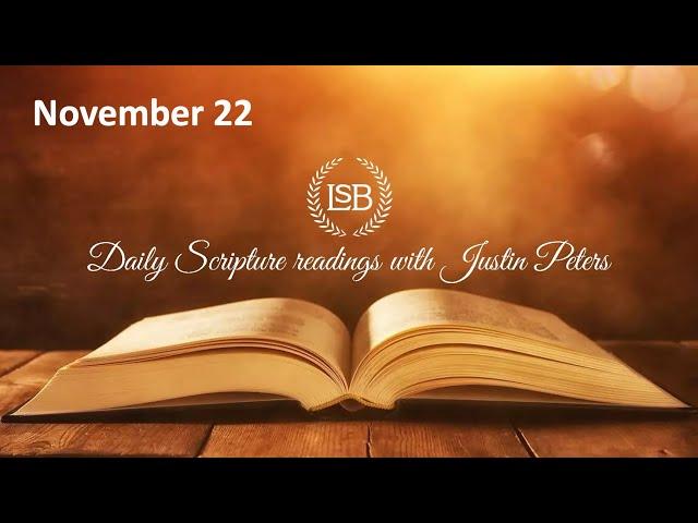 Daily Bible Reading November 22