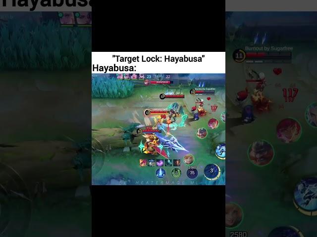 Hayabusa: Come on! Kill me! #heatermage #mlbb #shorts #mlbbcreator