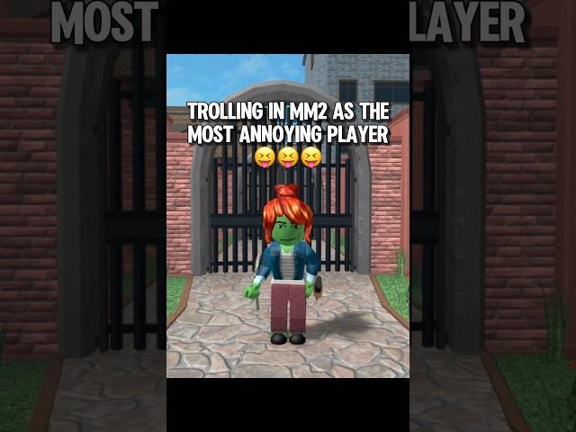 Trolling in MM2 as the most Annoying Player #roblox #murdermystery2 #mm2 #trolling #prank