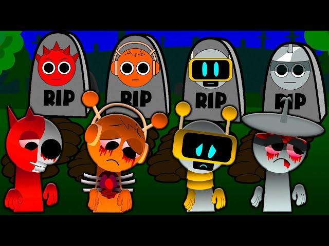 INCREDIBOX SPRUNKI R.I.P SAD STORY! OREN RADDY CLUKR FUN BOT Cartoon Animation