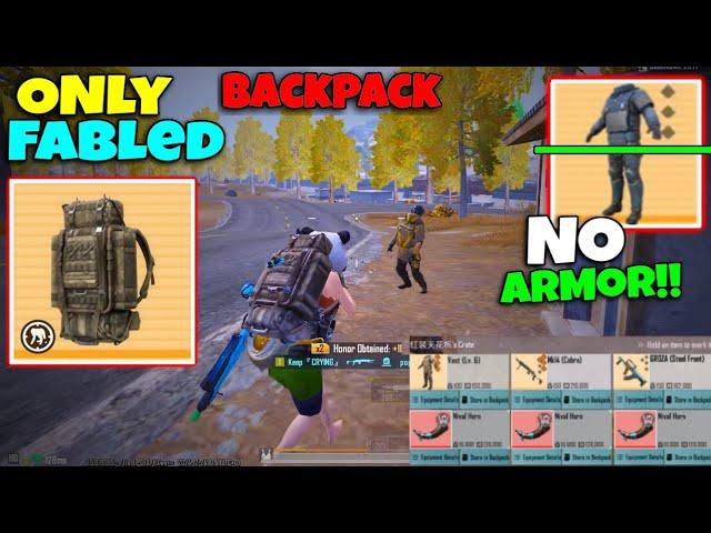 Only Fabled Backpack challenge in Advance mode ( Extra Loot )| PUBG METRO ROYALE