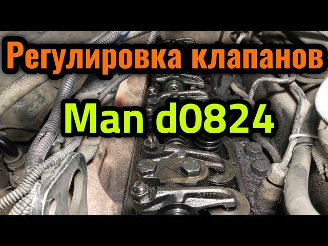 Регулировка клапанов Ман д0824 в два такта