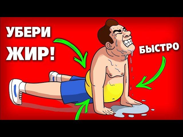 5 УПРАЖНЕНИЙ чтобы УБРАТЬ ЖИР С ЖИВОТА в домашних условиях!