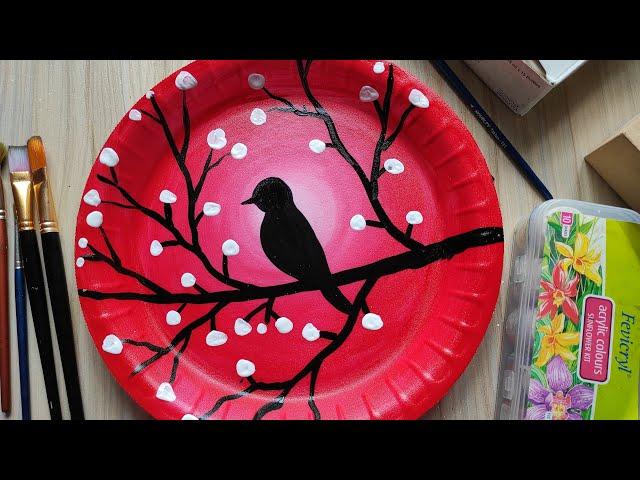 DIY Wall Decor | Simple Painting on Paper Plates | Best Out of Waste | Draw with David