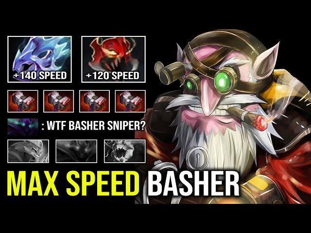 EVEN Hard Counter Can't Stop This Sniper 100% Free Hit Knockback Basher Max Attack Speed Dota 2