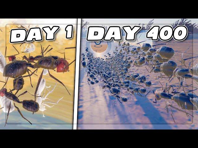 I SPENT 400 DAYS Building My Own Harvester Ants Empire in Ant Keeping Simulator