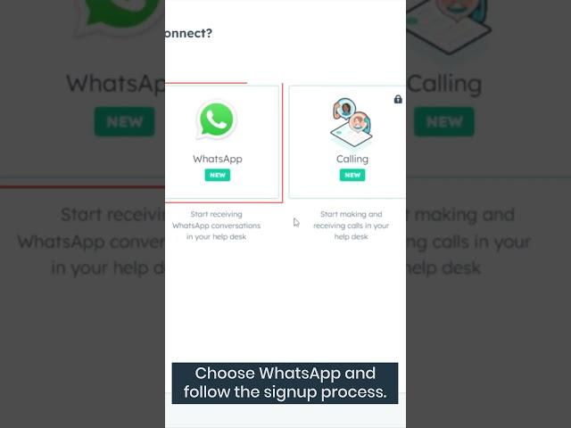 Connect WhatsApp to Help Desk in HubSpot