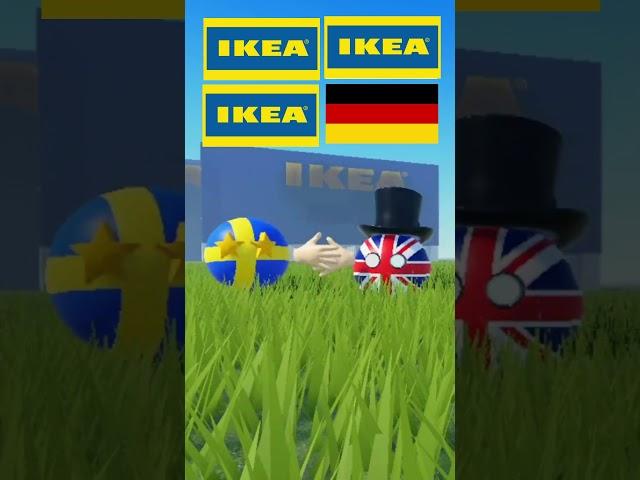 scp ikea 3008 in roblox! sweden meets countries. #countryballs