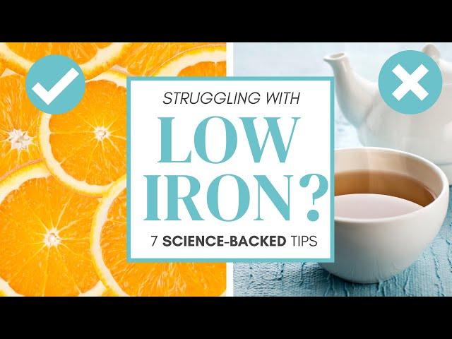 HOW TO IMPROVE LOW IRON LEVELS (7 science-backed tips!)