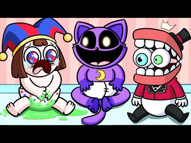 CATNAP & Digital Circus But Cute?! | Poppy Playtime Chapter 3 Animation | KIKI Toons