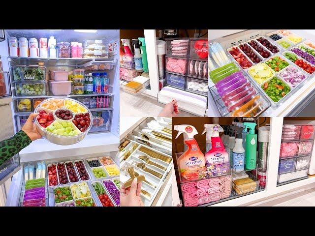 ULTIMATE KITCHEN ORGANIZATION | Satisfying Clean and Kitchen Restock Organizing | Relaxing Video